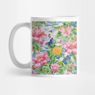 Butterflies and tiger lilies garden Mug